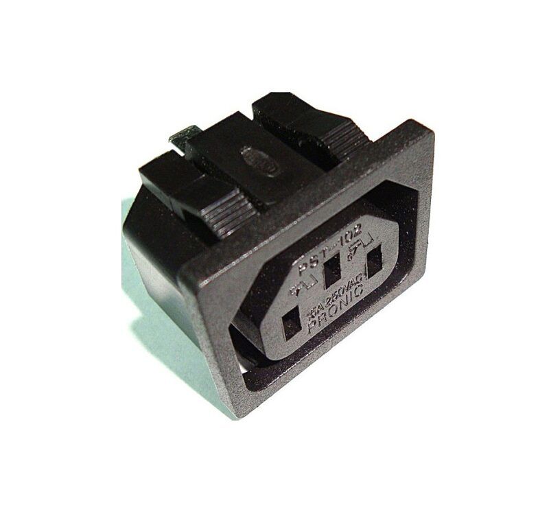 LZ12-S - CONECTOR HEMBRA CHASIS NORMA C13 (SNAP IN)