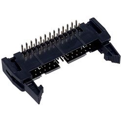 SCM26RL - CONECTOR MACHO PARA PCB 90° CON TRABA PASO 0,1"