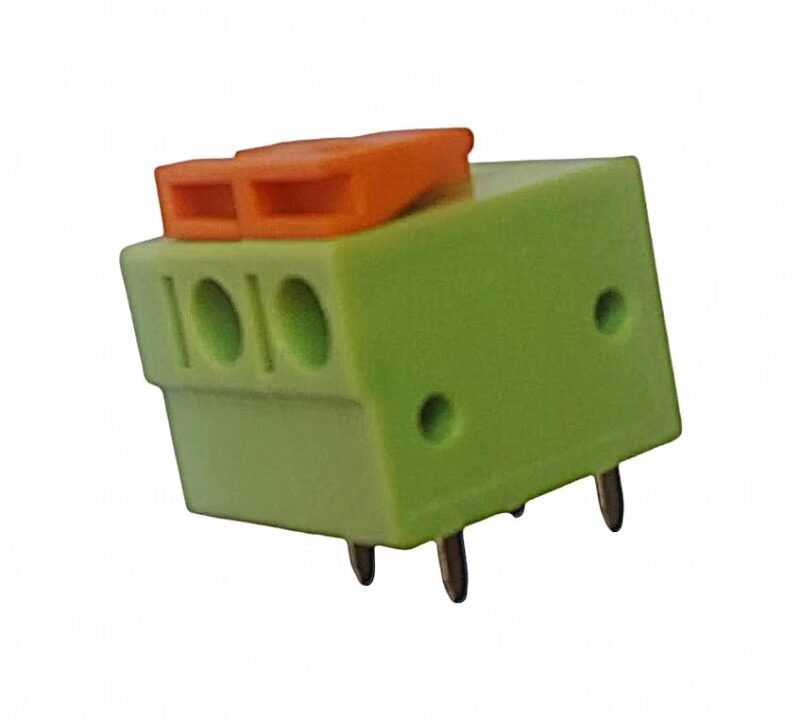 XY122R-2 - BORNERA APILABLE CON MORDAZA PASO:5.08mm 90° PARA CIRCUITO IMPRESO 2 POLOS