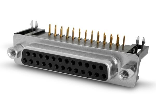 DB25HR - CONECTOR D SUB HEMBRA A PCB 90° 25 POSICIONES