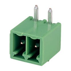 XY2500RF-2P - BORNERA ENCHUFABLE 3.81mm MACHO 90° PCB 2 PINES
