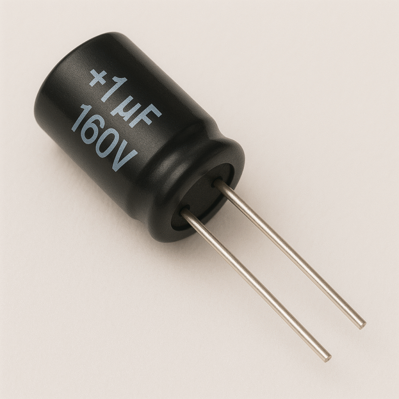 CAPACITOR ELECTROLITICO RADIAL 105° 1,0UF x 160V - ER1X160V