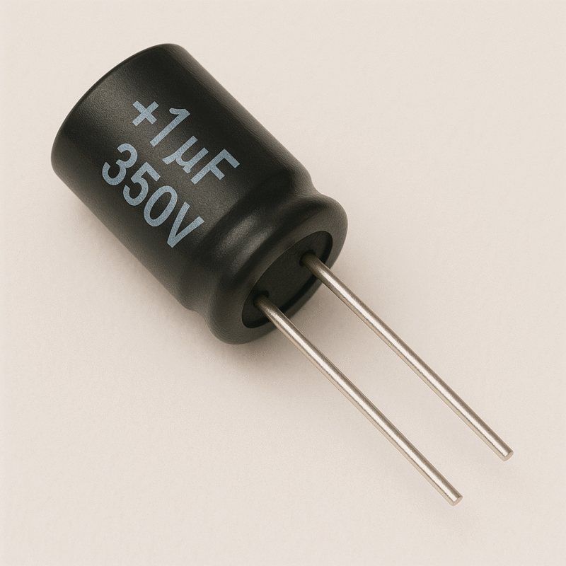 CAPACITOR ELECTROLITICO RADIAL 105° 1,0UF x 350V - ER1X350V