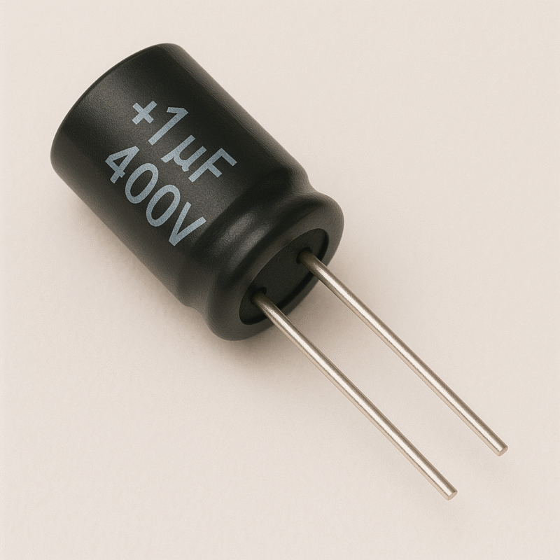 CAPACITOR ELECTROLITICO RADIAL 105° 1,0UF x 400V - ER1X400V