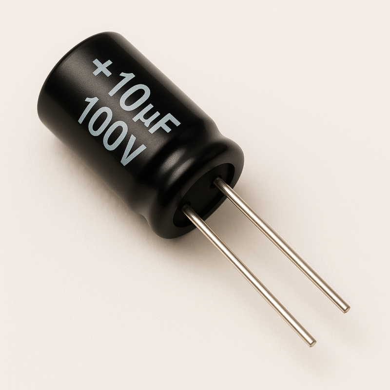 CAPACITOR ELECTROLITICO RADIAL 105° 10UF x 100V - ER10X100V
