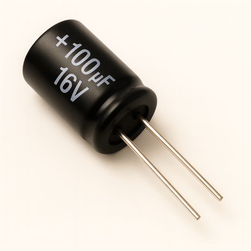 CAPACITOR ELECTROLITICO RADIAL 105° 100UF x 16V - ER100X16V