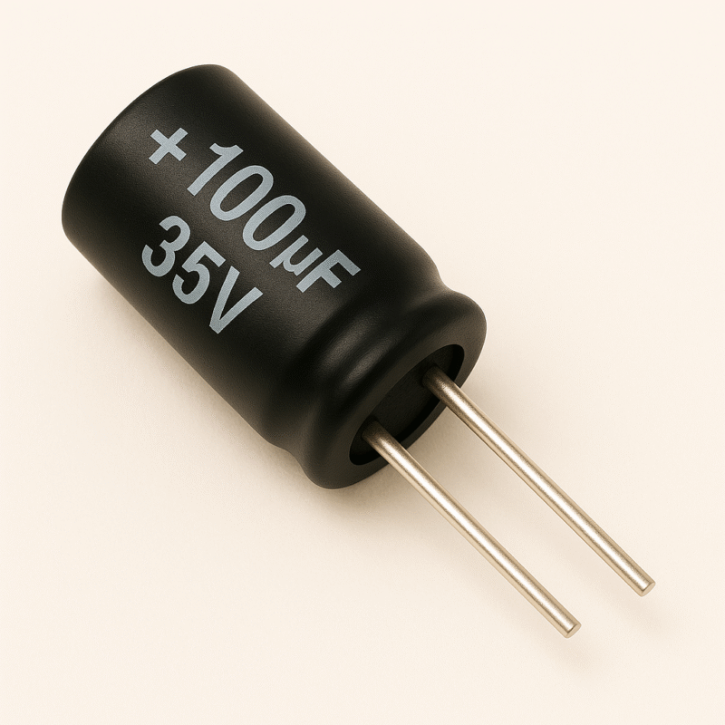 CAPACITOR ELECTROLITICO RADIAL 105° 100UF x 35V - ER100X35V