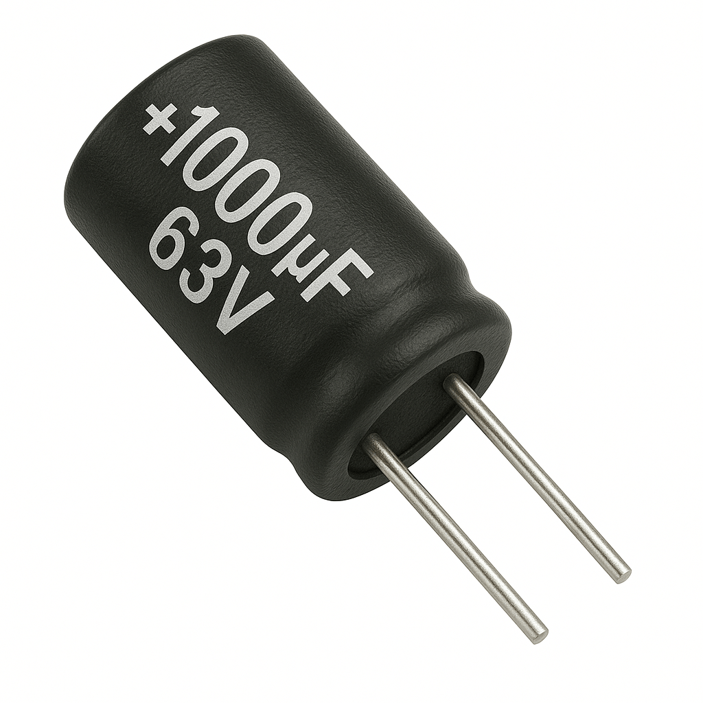 CAPACITOR ELECTROLITICO RADIAL 105° 1000UF x 63V - ER1000X63V