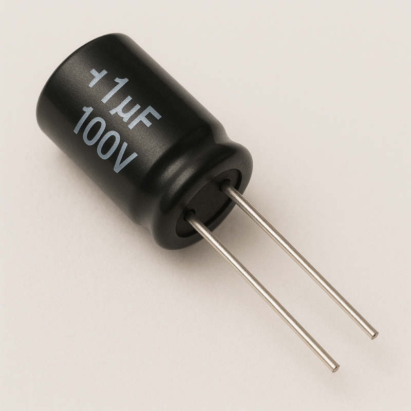 CAPACITOR ELECTROLITICO RADIAL 105° 1,0UF x 100V - ER1X100V