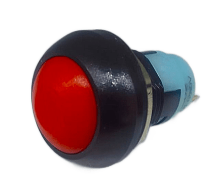 PB12A-R - PULSADOR CON RETENCION ON-OFF BOTON ROJO 2 TERMINALES