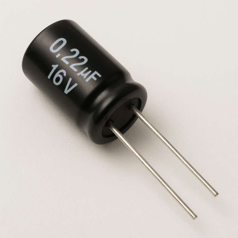CAPACITOR ELECTROLITICO RADIAL 105° 0,22UF x 16V - ER.22X16V