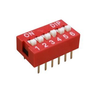 DS6S - DIP SWITCH TIPO CORREDERA 6 VIAS