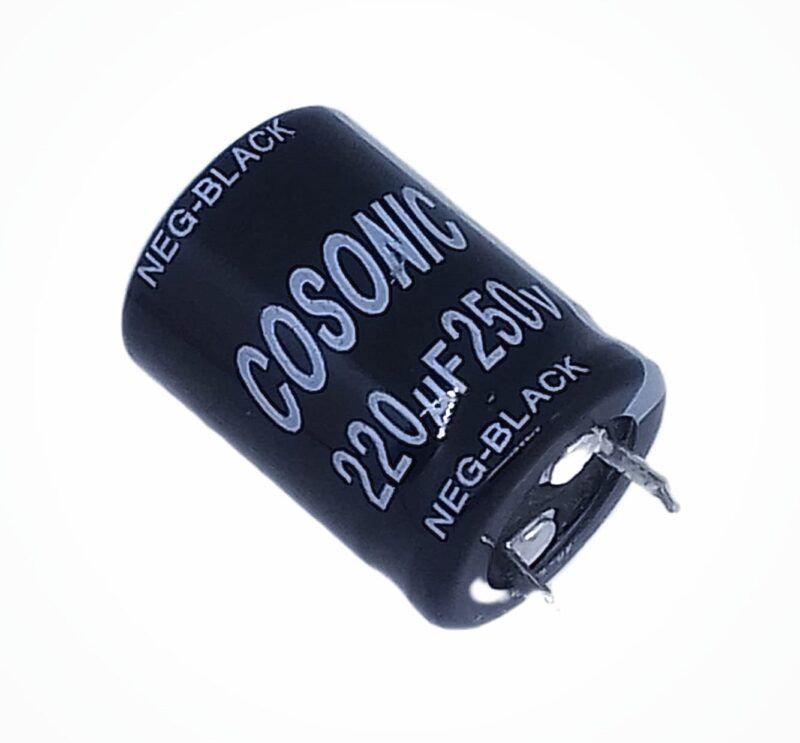 EB221U/250 - CAPACITOR ELECTROLÍTICO BLINDADO 220UF x 250V