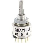 56A36-01-1-10N - LLAVE ROTATIVA GRAYHILL 0,5" 10 POSICIONES