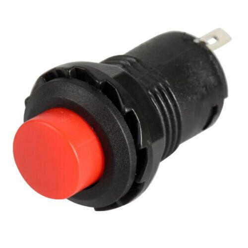 PB22A-R  PULSADOR CON RETENCIÓN ON-OFF BOTON ROJO 2 TERMINALES