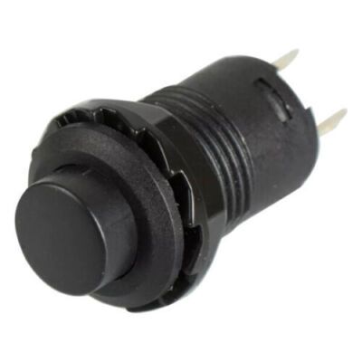 PB22A-BK  PULSADOR CON RETENCION ON-OFF BOTON NEGRO 2 TERMINALES
