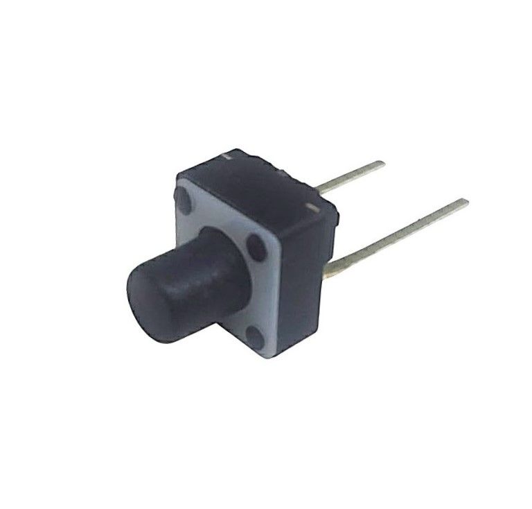 TS061-2 - TACT SWITCH HORIZONTAL  6x6mm h=4,3mm 2 TERMINALES