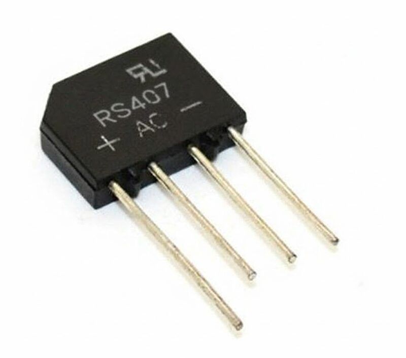 RS407 - (=KBL410) PUENTE DE DIODOS MONOFÁSICO 4A 1.000V