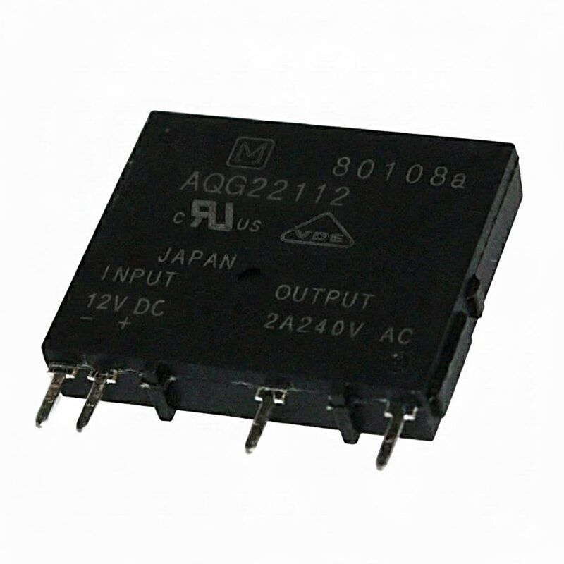 AQG22112 - RELAY ESTADO SÓLIDO VDC-VAC MONOFÁSICO 2A