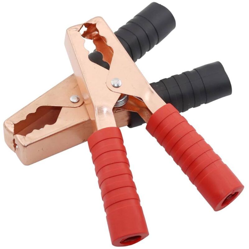 COC5 - PINZA COCODRILO 150A 108mm COLORES NEGRO Y ROJO
