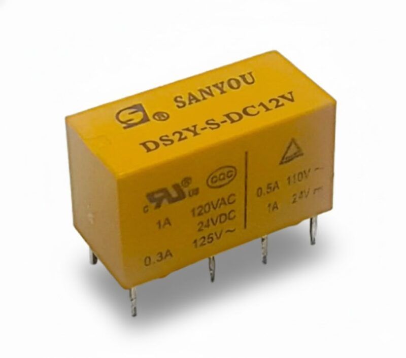 DS2Y-S-DC12V - RELAY DOBLE INVERSOR(LATCHING) 2A 12VDC