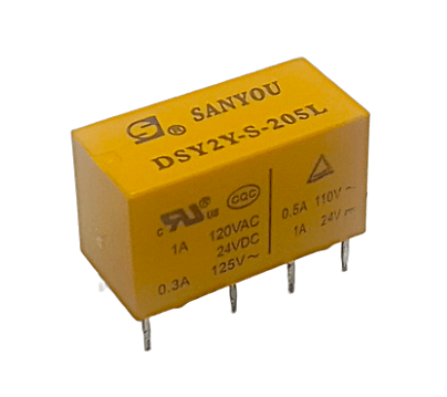DSY2Y-S-205L - RELAY DOBLE INVERSOR 2A 5VDC