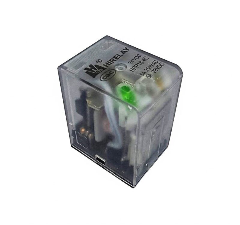 HRP18-DC24V-4C-D -  RELAY CUADRUPLE INVERSOR 5A 24VD CON LED INDICADORC