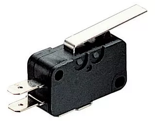MS1010 - MICROSWITCH 28mm SIMPLE INVERSOR CON LEVA CORTA (27mm)