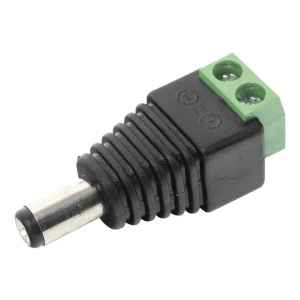 PDC055/BOR - ADAPTADOR PLUG HUECO 5.5X2.1mm A BORNERA 2V