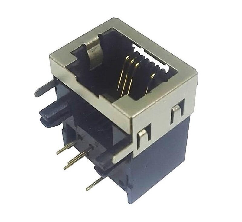 RJ45HBBP/4 - JACK CONECTOR RED 8POSICIONES 4 CONTACTOS (8P4C) BLINDADO