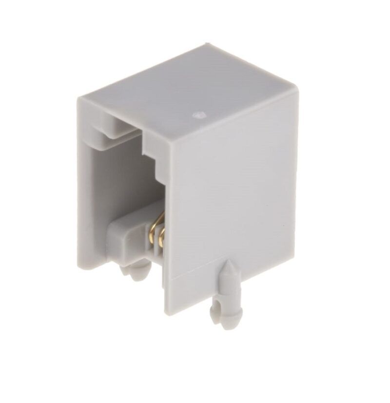 RJ9HR - JACK CONECTOR TELEFONÍA 4 POSICIONES 4 CONTACTOS (4P4C)