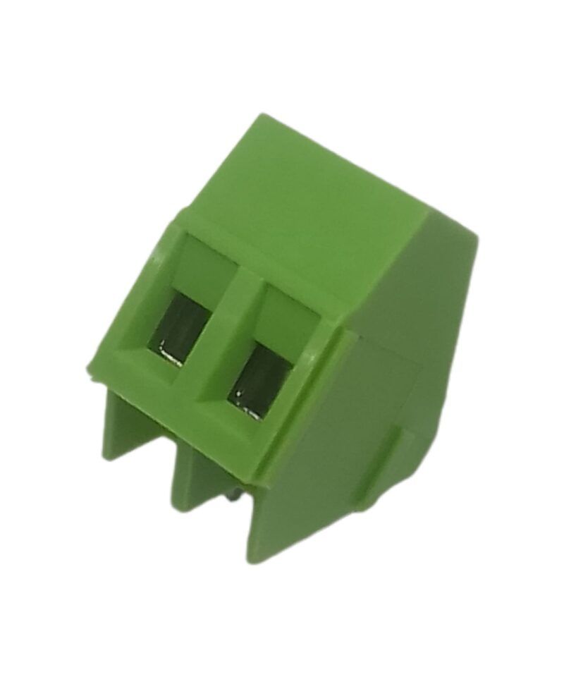 XY103-2 - BORNERA APILABLE PASO:5.00mm 45° PARA CIRCUITO IMPRESO 2 POLOS