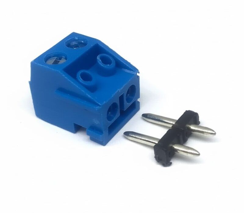 XY332-2 - BORNERA APILABLE PASO:5.00mm RECTA PARA CIRCUITO IMPRESO 2 POLOS