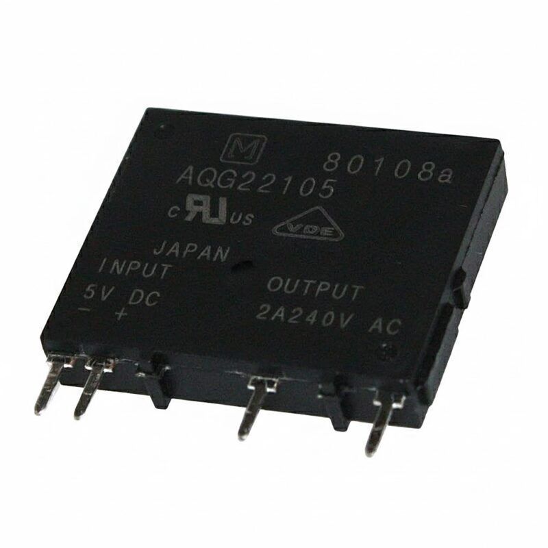 AQG22105 - RELAY ESTADO SÓLIDO VDC-VAC MONOFÁSICO 2A