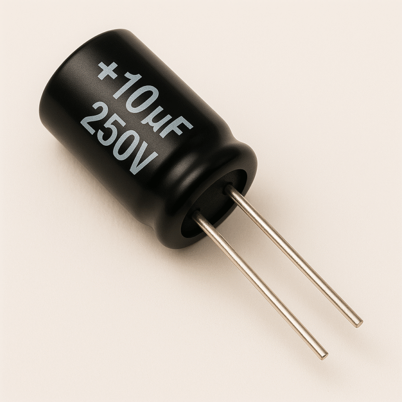 CAPACITOR ELECTROLITICO RADIAL 105° 10UF x 250V - ER10X250V
