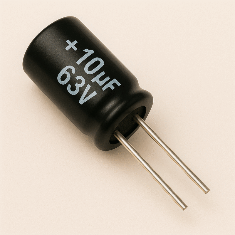 CAPACITOR ELECTROLITICO RADIAL 105° 10UF x 63V - ER10X63V