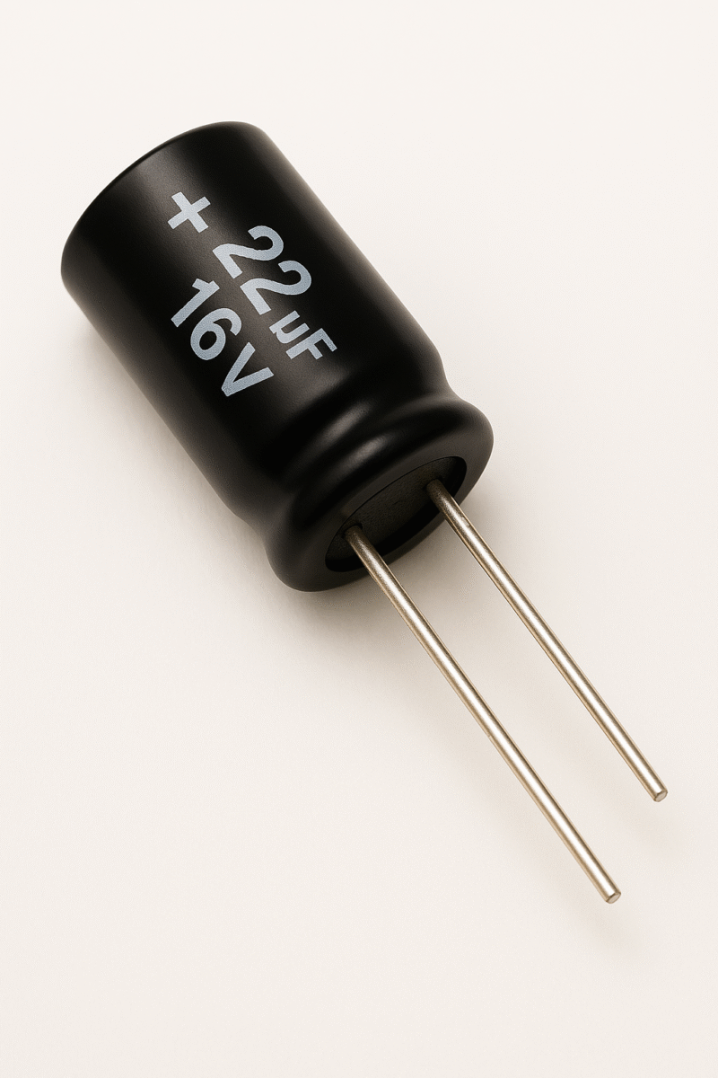 CAPACITOR ELECTROLITICO RADIAL 105° 22UF x 16V - ER22X16V