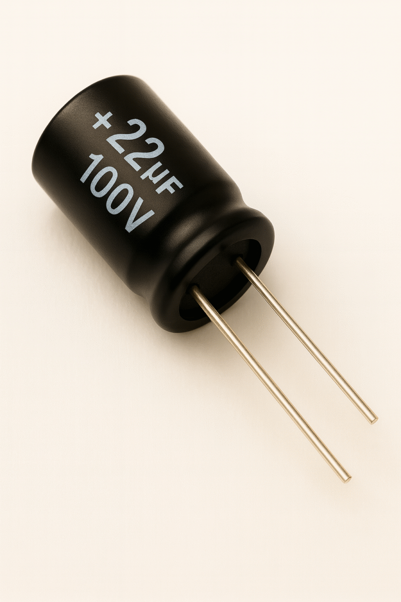 CAPACITOR ELECTROLITICO RADIAL 105° 22UF x 100V - ER22X100V