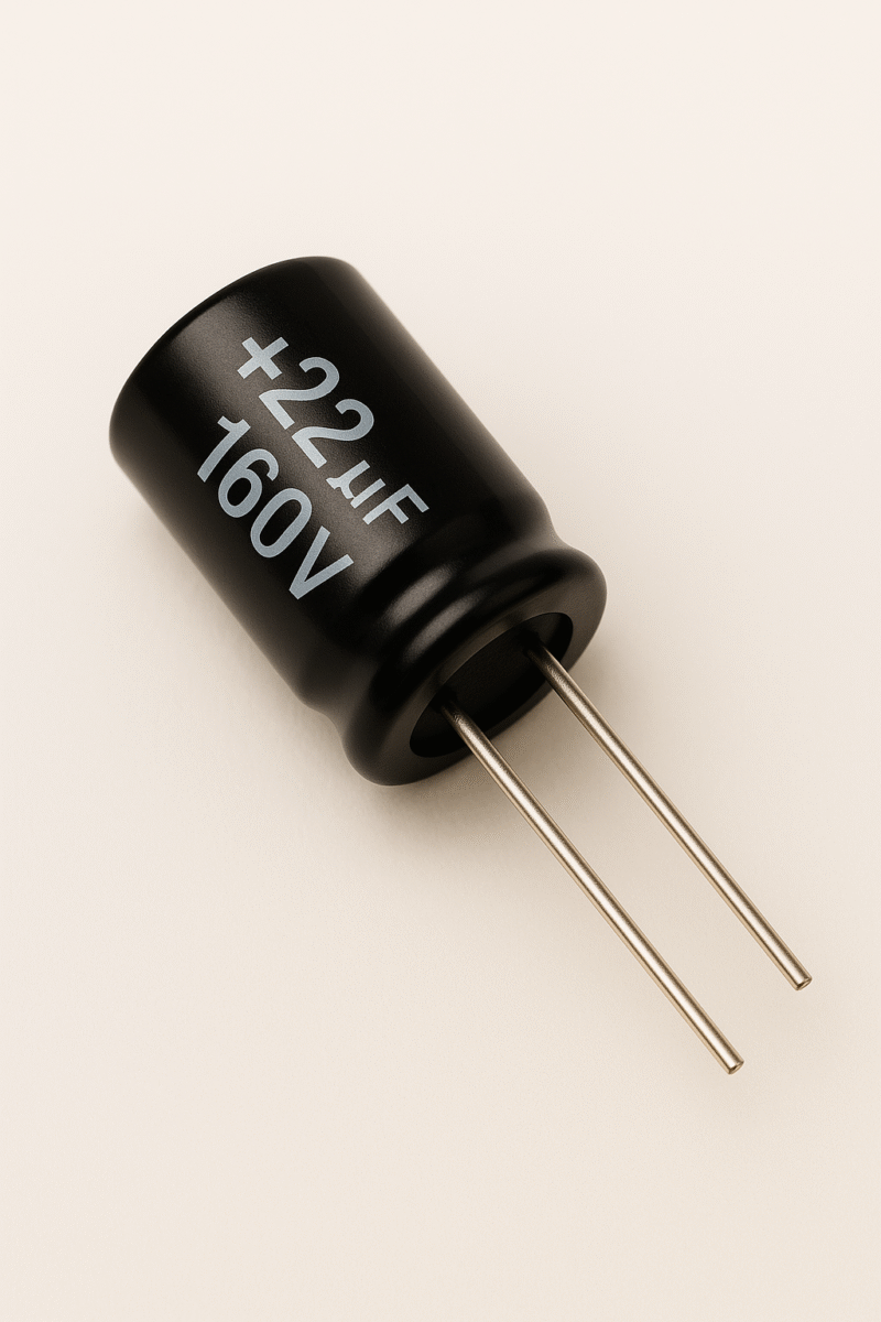 CAPACITOR ELECTROLITICO RADIAL 105° 22UF x 160V - ER22X160V