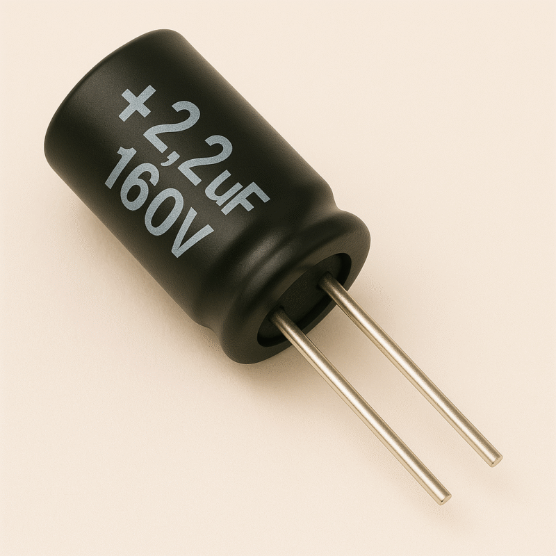 CAPACITOR ELECTROLITICO RADIAL 105° 2,2UF x 160V - ER2.2X160V
