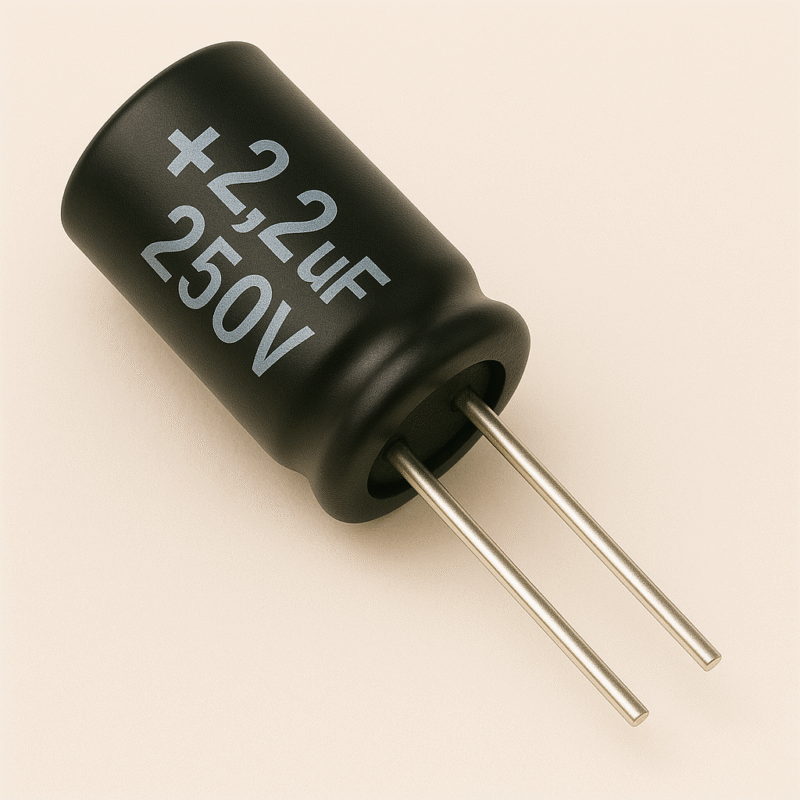 CAPACITOR ELECTROLITICO RADIAL 105° 2,2UF x 250V - ER2.2X250V