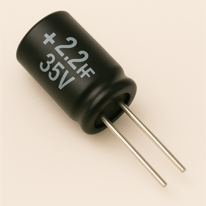 CAPACITOR ELECTROLITICO RADIAL 105° 2,2UF x 35V - ER2.2X35V