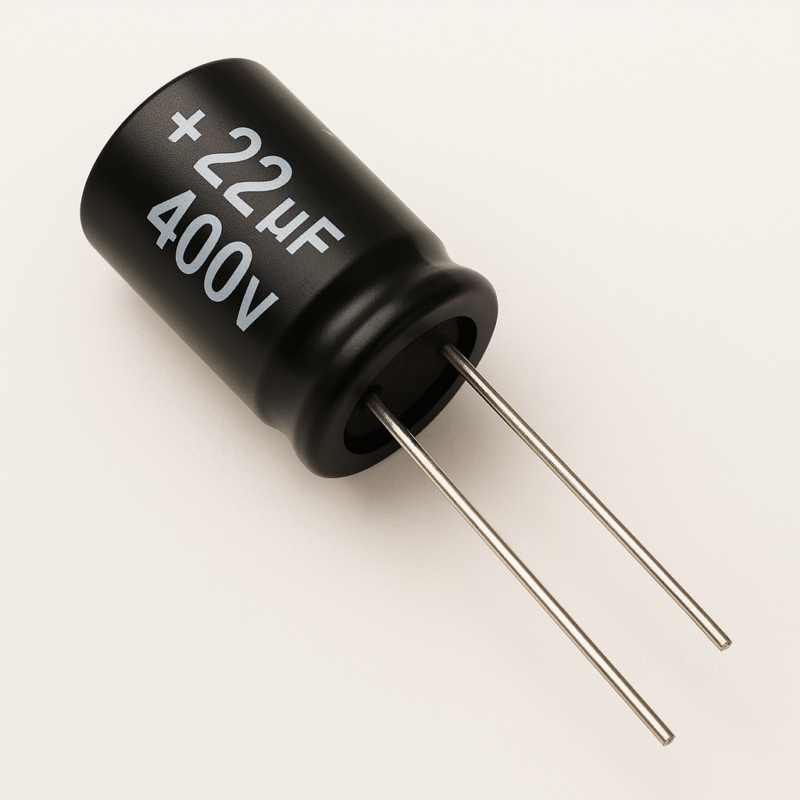 CAPACITOR ELECTROLITICO RADIAL 105° 22UF x 400V - ER22X400V