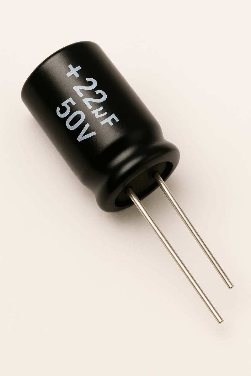 CAPACITOR ELECTROLITICO RADIAL 105° 22UF x 50V - ER22X50V
