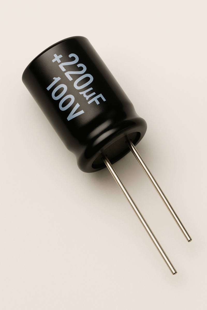 CAPACITOR ELECTROLITICO RADIAL 105° 220UF x 100V - ER220X100V