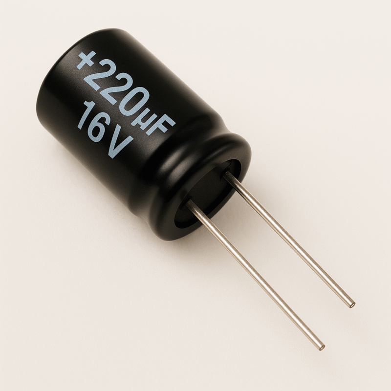 CAPACITOR ELECTROLITICO RADIAL 105° 220UF x 16V - ER220X16V