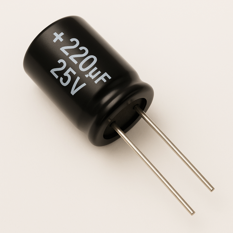CAPACITOR ELECTROLITICO RADIAL 105° 220UF x 25V - ER220X25V