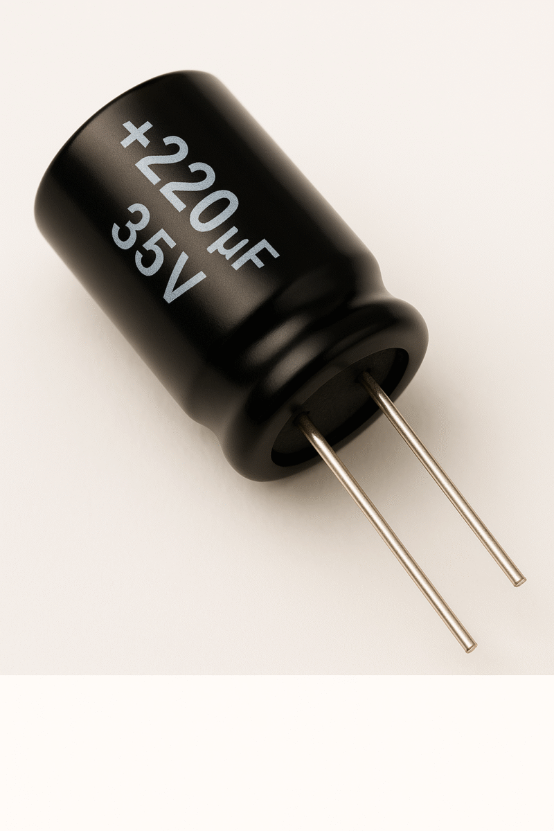 CAPACITOR ELECTROLITICO RADIAL 105° 220UF x 35V - ER220X35V