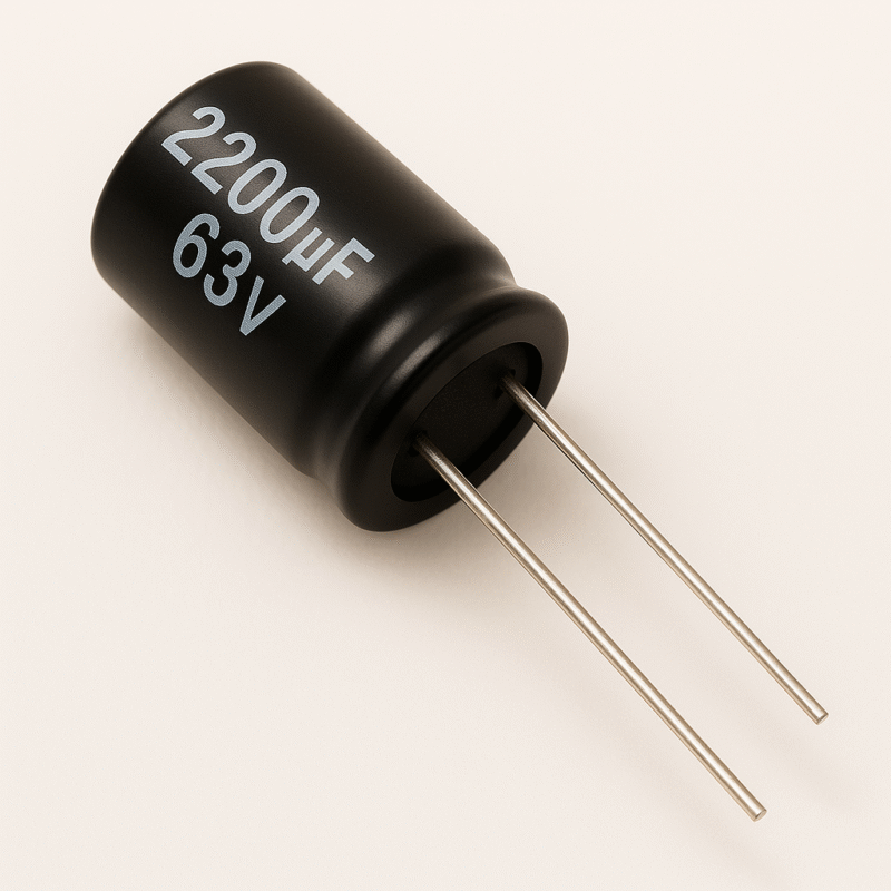 CAPACITOR ELECTROLITICO RADIAL 105° 2200UF x 63V - ER2200X63V
