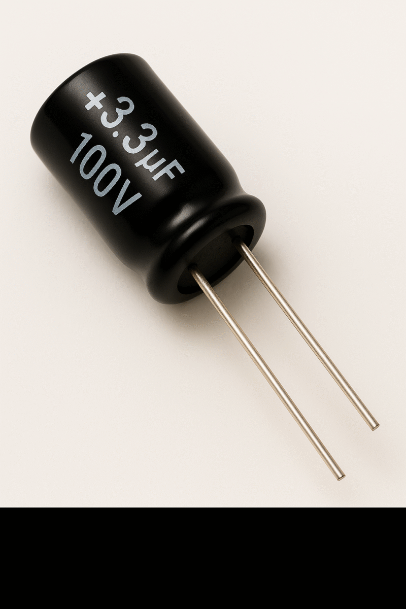 CAPACITOR ELECTROLITICO RADIAL 105° 3,3UF x 100V - ER3.3X100V